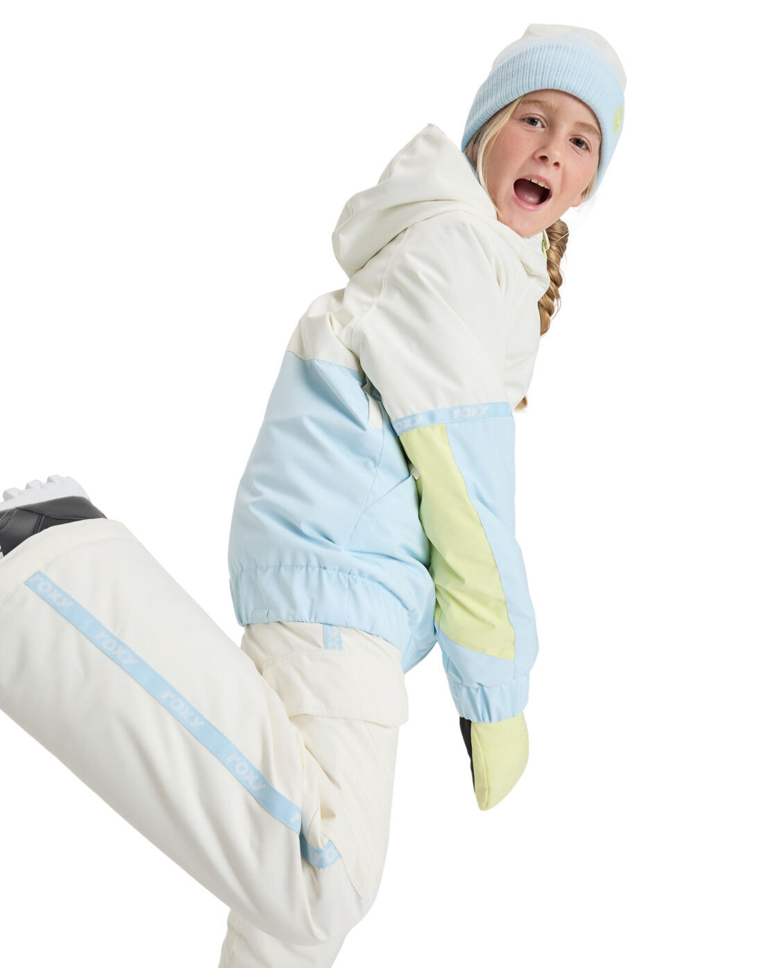 Veste de snow technique HEKLA ICE Blanc Fille 3/4