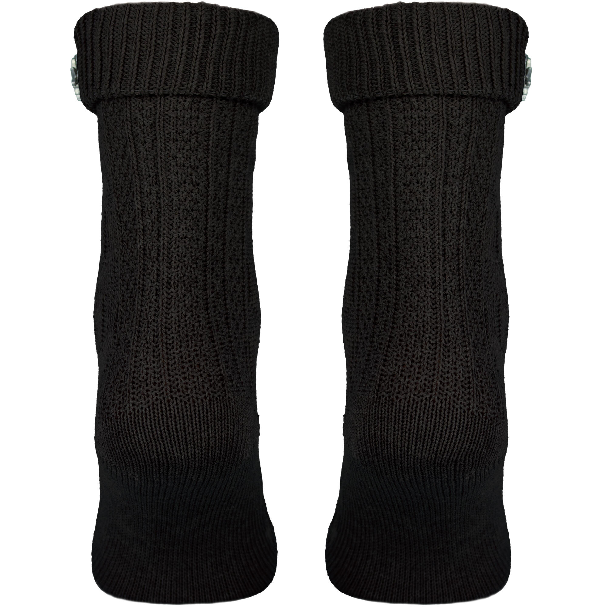 Socken mit Zopfmuster | Trachtenstil | Damen & Herren | Schwarz 5/6