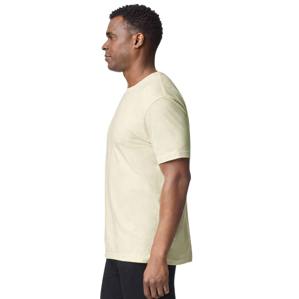 Mens Short Sleeve SoftStyle TShirt (Off White) 3/3