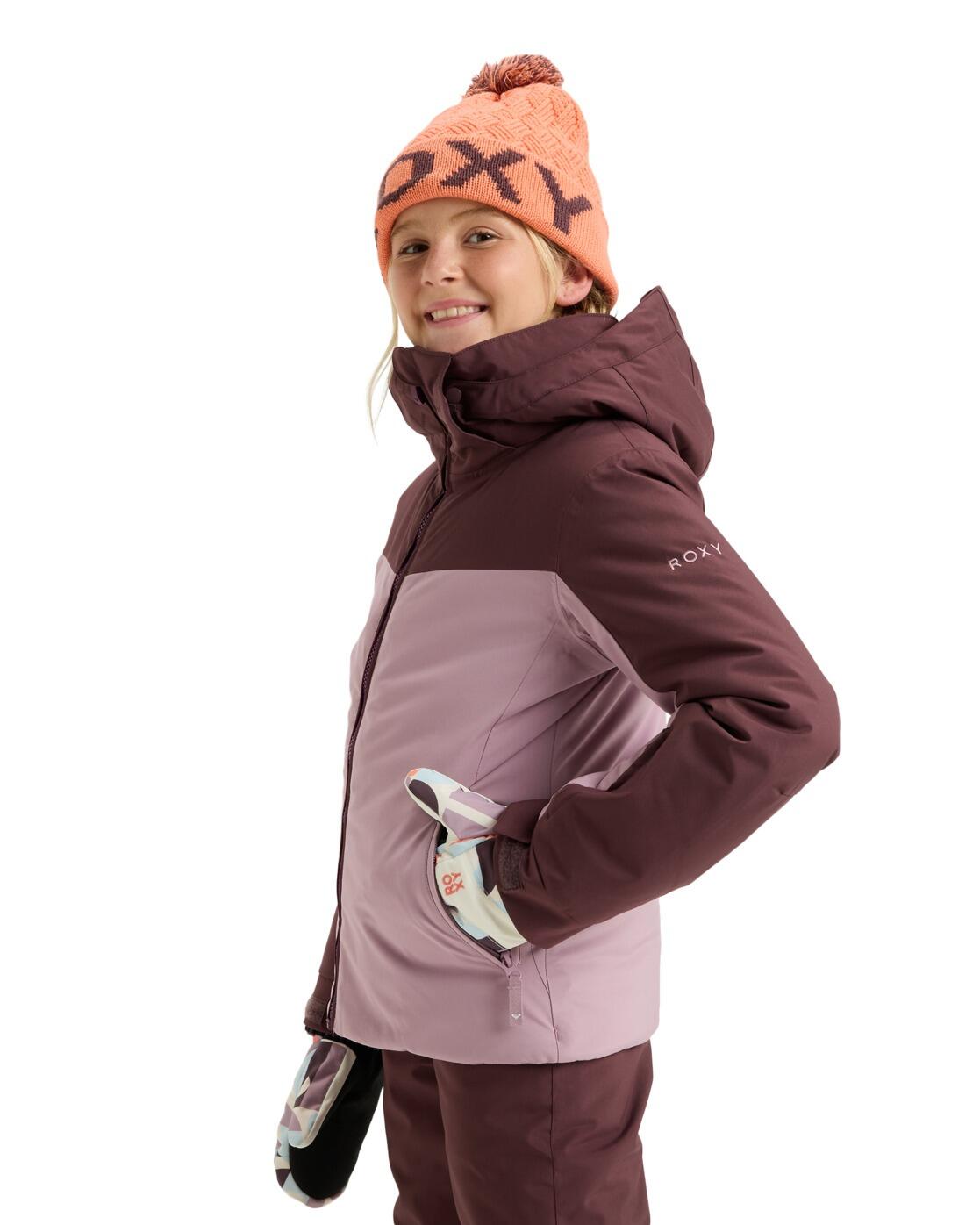 Veste de snow technique FREE JET BLOCK Rose Fille 3/4