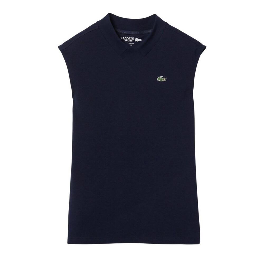 LACOSTE Womens/Ladies Cotton Golf Polo Shirt (Navy)