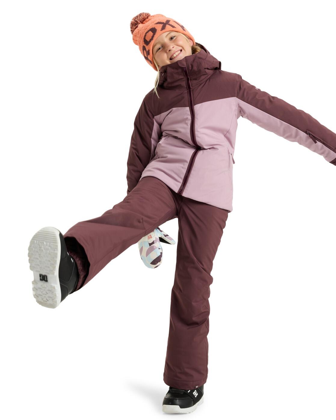 Veste de snow technique FREE JET BLOCK Rose Fille 4/4