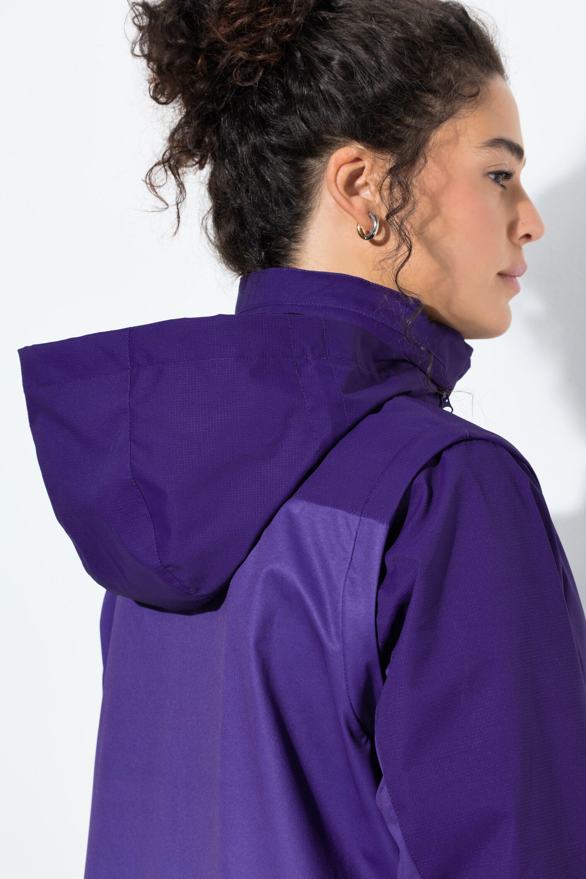 Femme Veste technique 2-en-1 imperméable manches amovibles 3/7