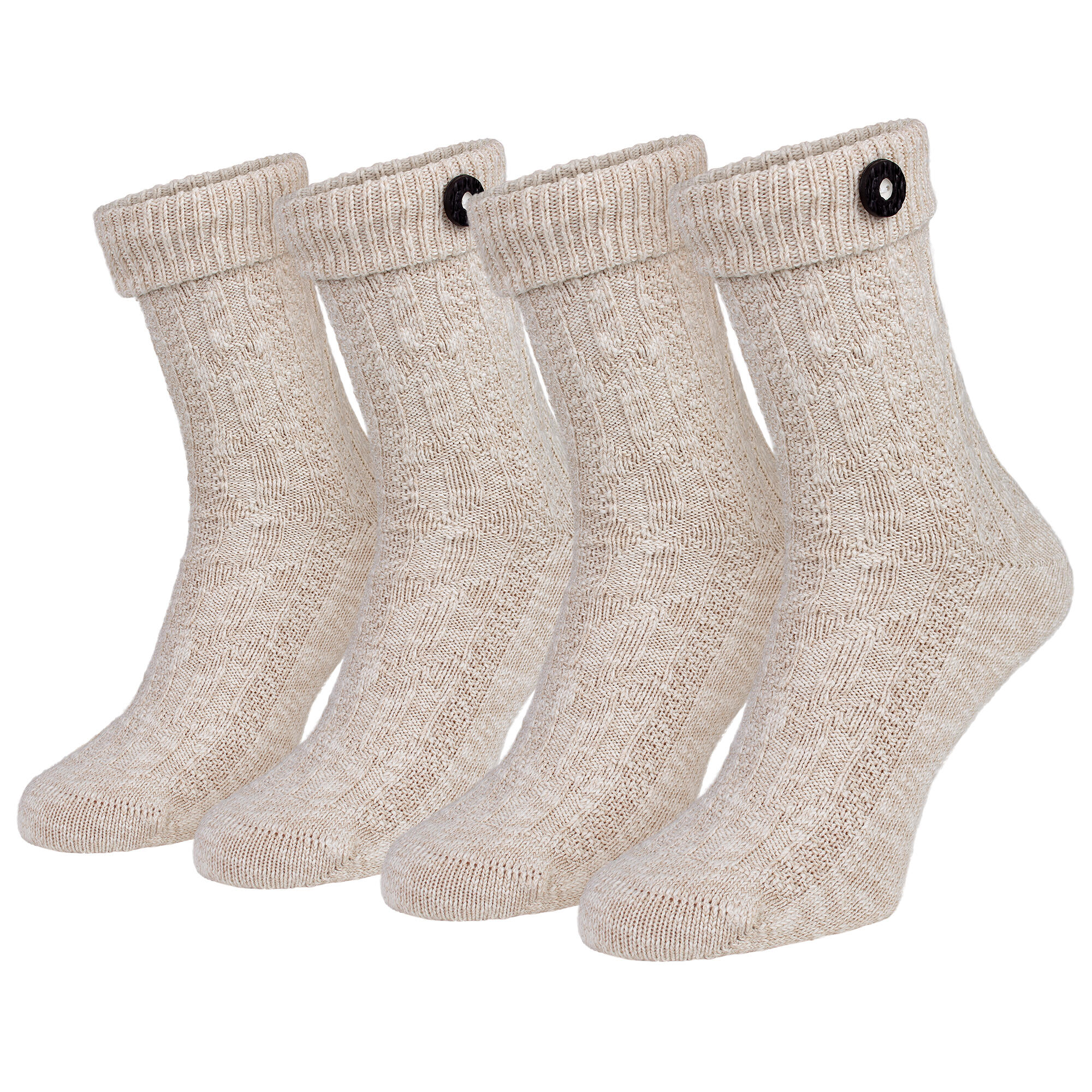 BLACK SNAKE 2 Paar Socken | Trachtenstil | Damen & Herren | Naturmelange