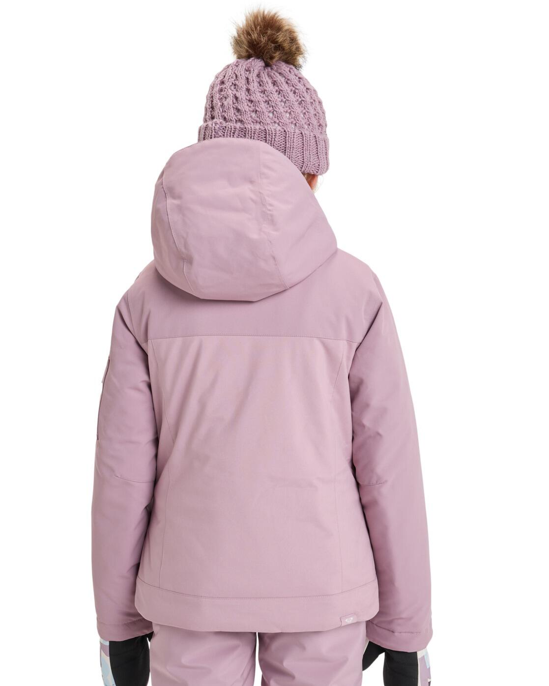 Veste De Neige Fille ROXY - Taille 10 - Rose Poussiéreux - Technique Et Chaude