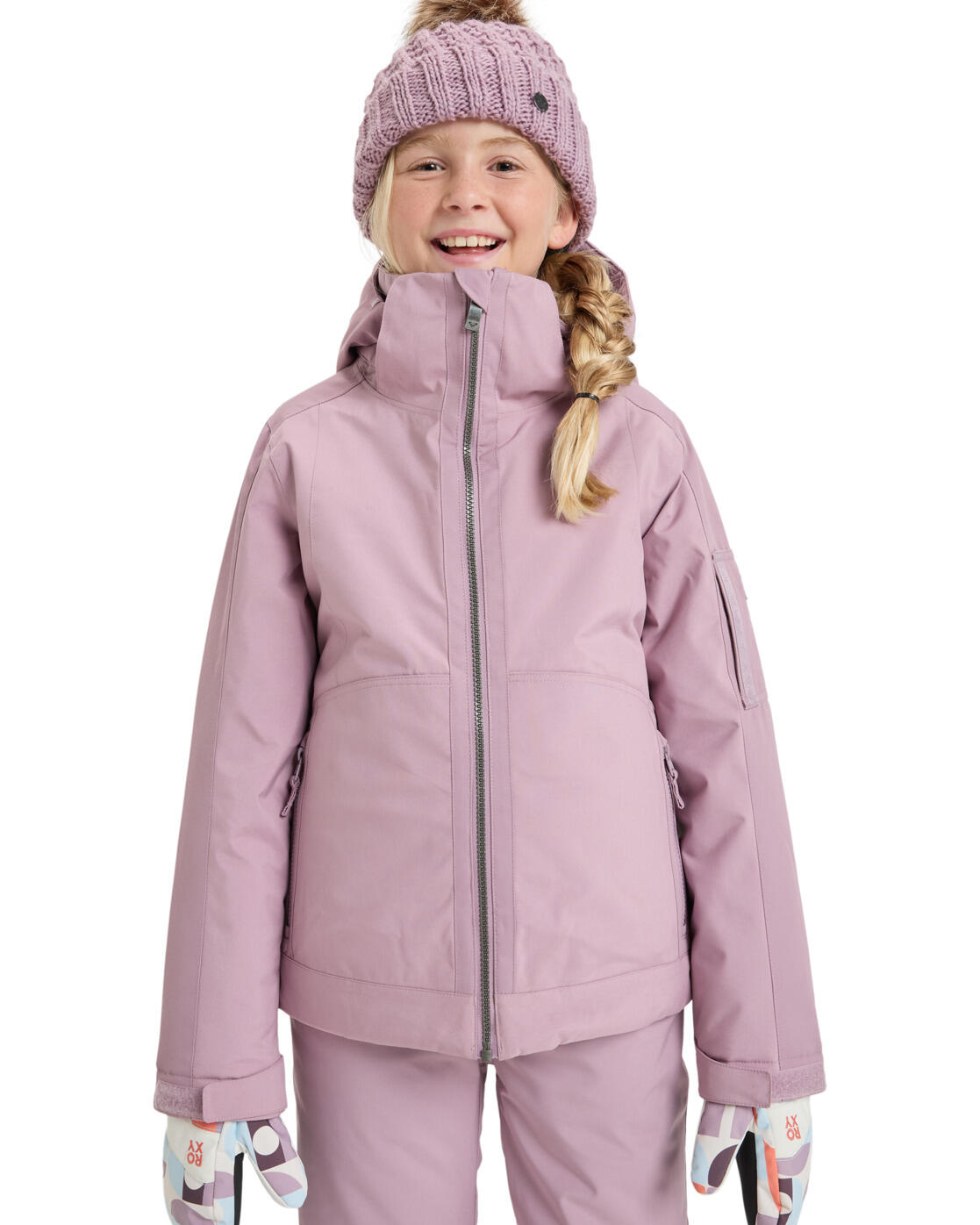 Veste De Ski Technique ROXY Fille - Taille 10, Couleur Rose Poussiéreux, Neuve Avec étiquettes