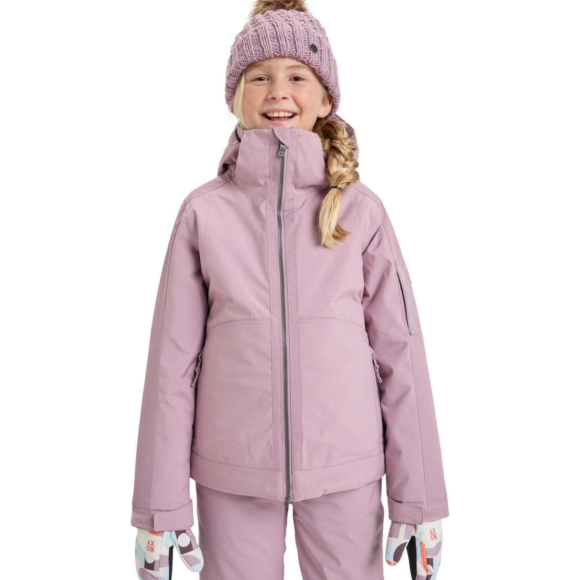 Roxy - Veste De Snow Technique Meade Rose Fille - Veste - Rose - Decathlon