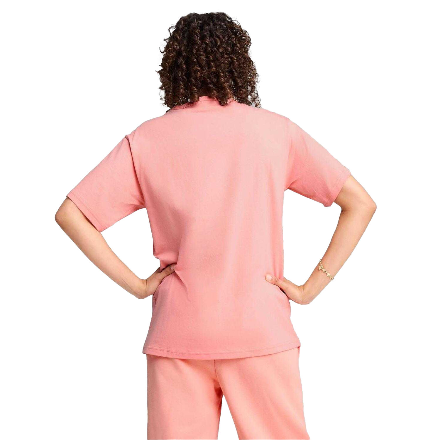 Maglietta Vestibilità Rilassata Donna Puma Class Rosa 4/4