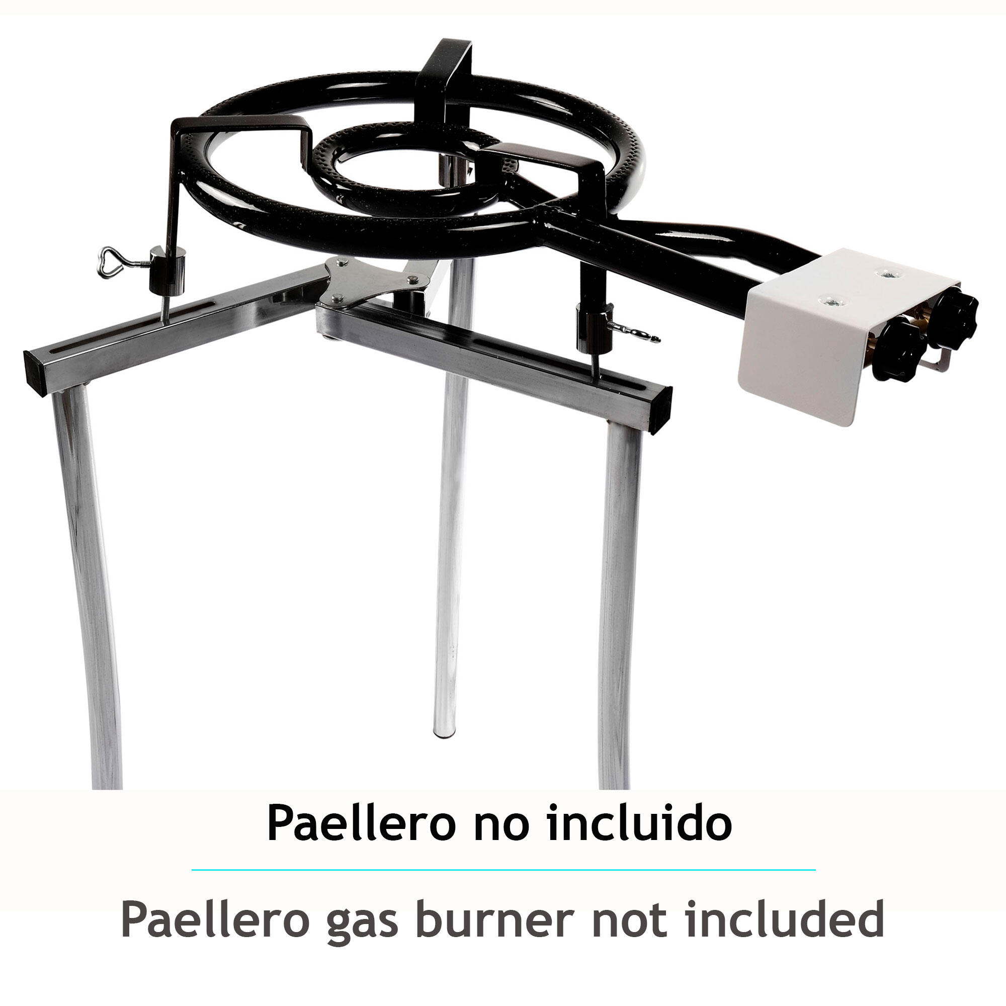 Standaard voor Gaspaellapan met Verstelbare Hoogte,voor Paellapannen van 35-70cm 3/4