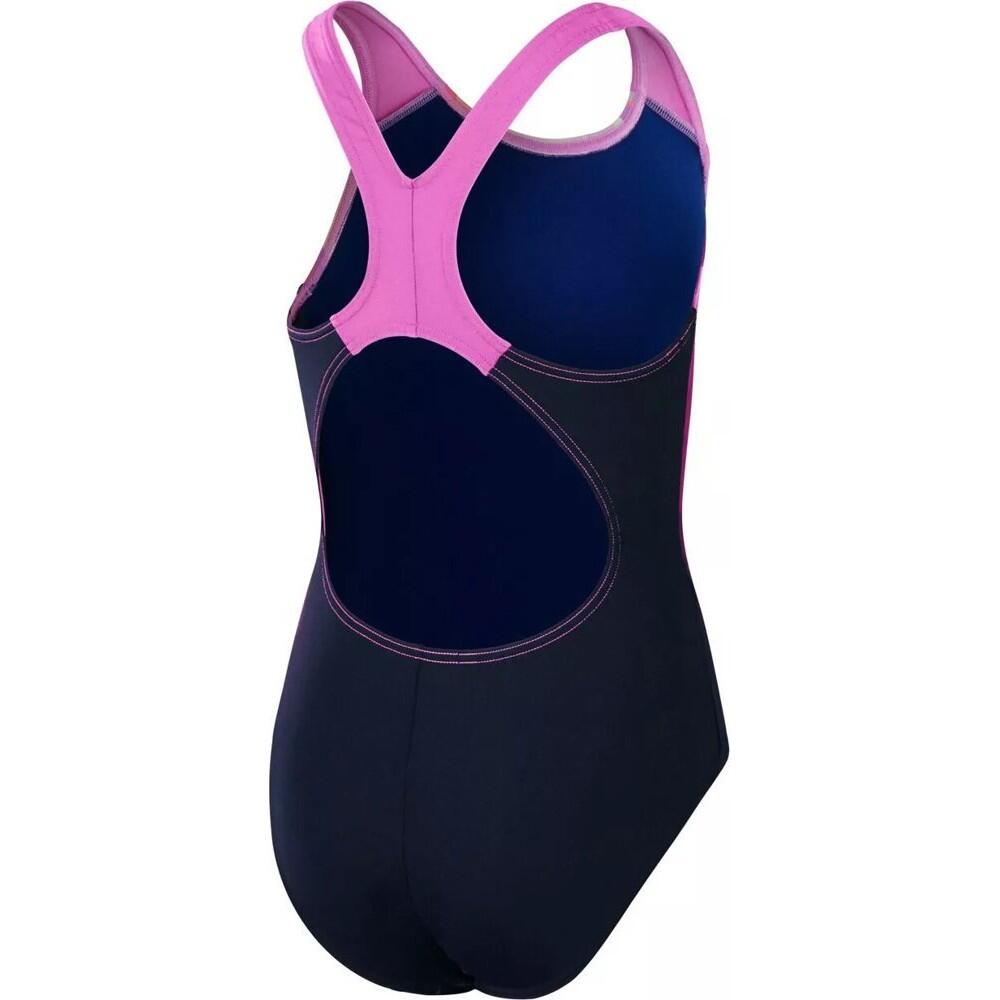 Maillot De Bain 1 Pièce DIGI PLACEMENT Fille (Bleu Marine / Rouge) 2/2