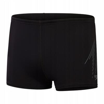 Heren hyperboom placement zwemshort (zwart/grijs)