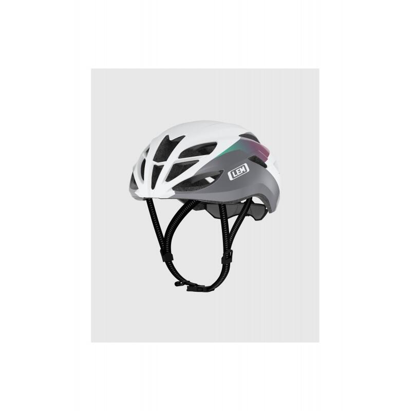 LUMA CAPACETE DE CICLISMO DE ESTRADA VOLATA BRANCO-CINZA P-M