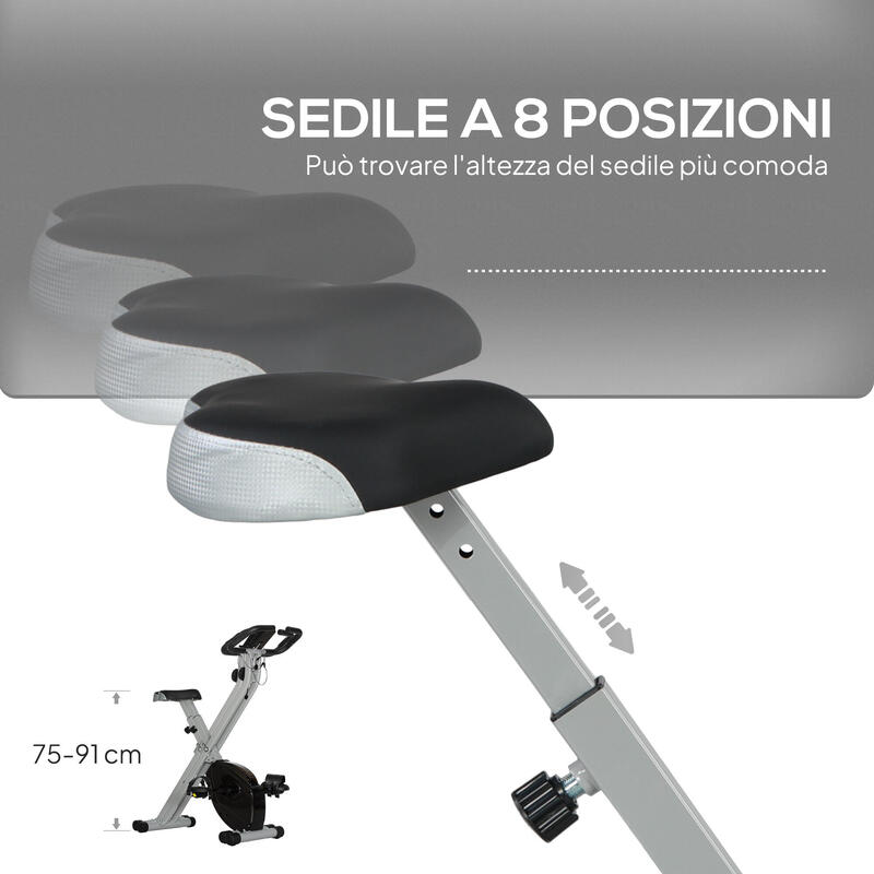 SPORTNOW Bicla 8Niv Magnetic LCD Puls