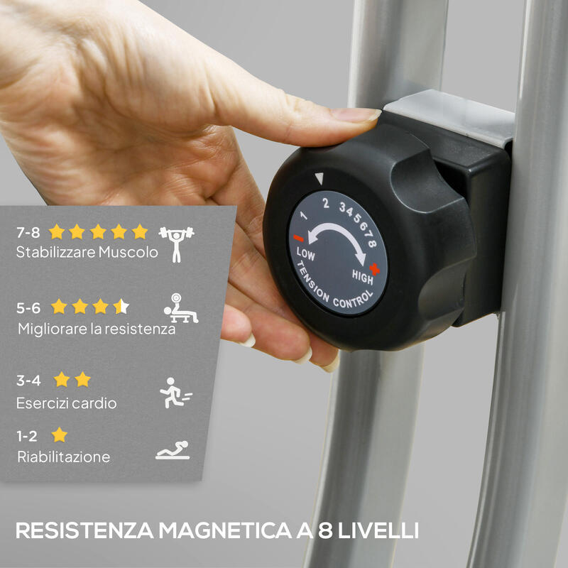 SPORTNOW Bicla 8Niv Magnetic LCD Puls