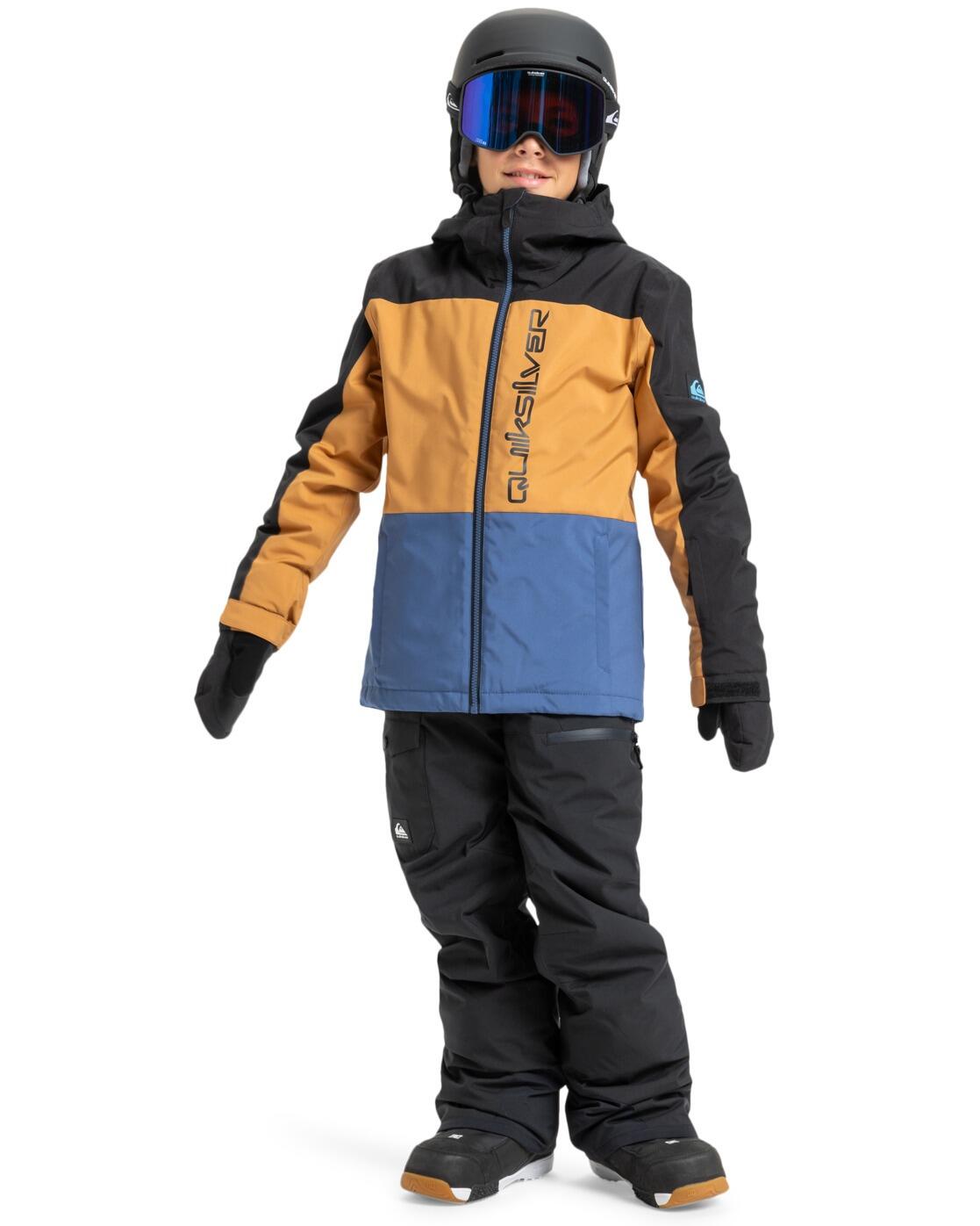 Chaqueta técnica snow SIDE HIT BLOCK Azul Niño 3/4