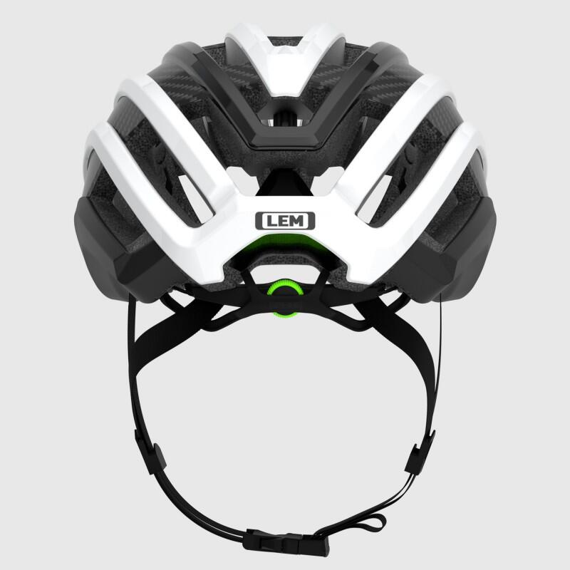 CAPACETE DE CICLISMO DE ESTRADA MOTIVAIR PRETO-VERDE T-L 3/3