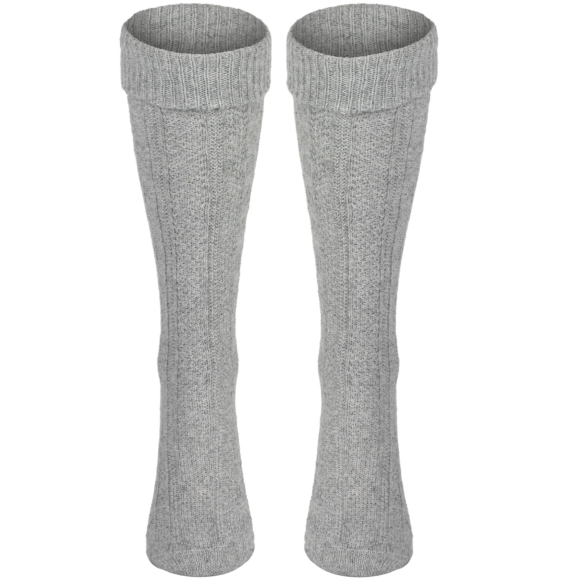 Kniestrümpfe | Trachtenstil | Damen & Herren | Grau 2/7