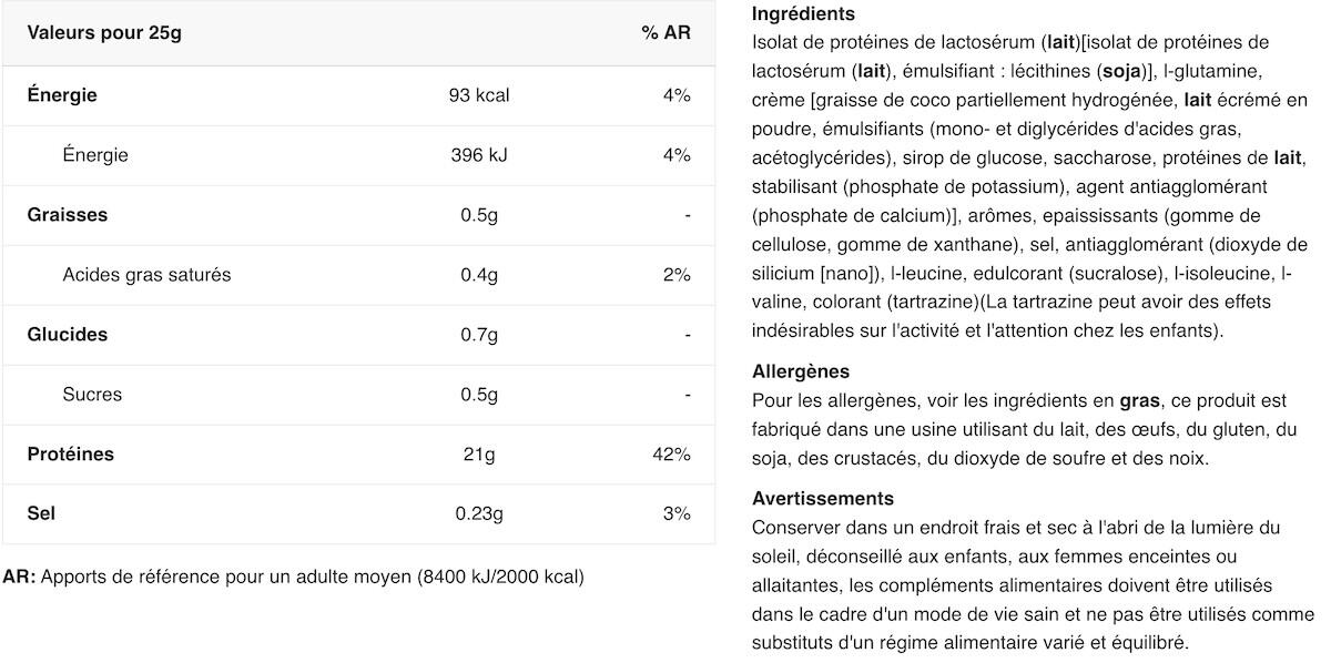Isolato di siero di latte - Iso Whey Zero - Vaniglia 2/5