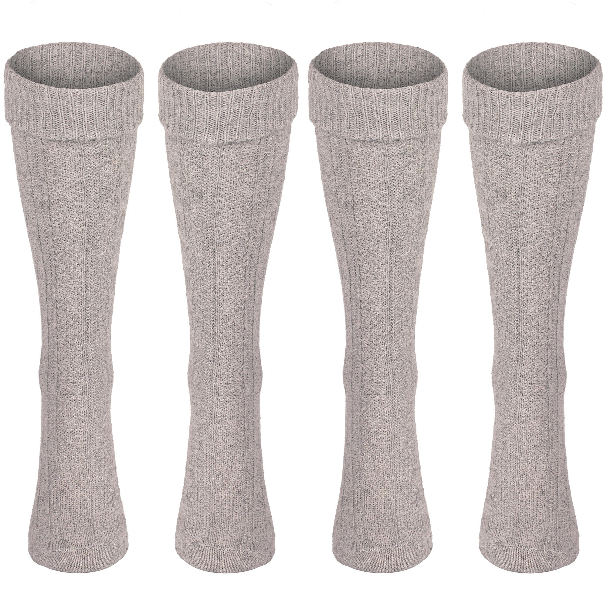 2 Paar Kniestrümpfe | Trachtenstil | Damen & Herren | Beige 2/5