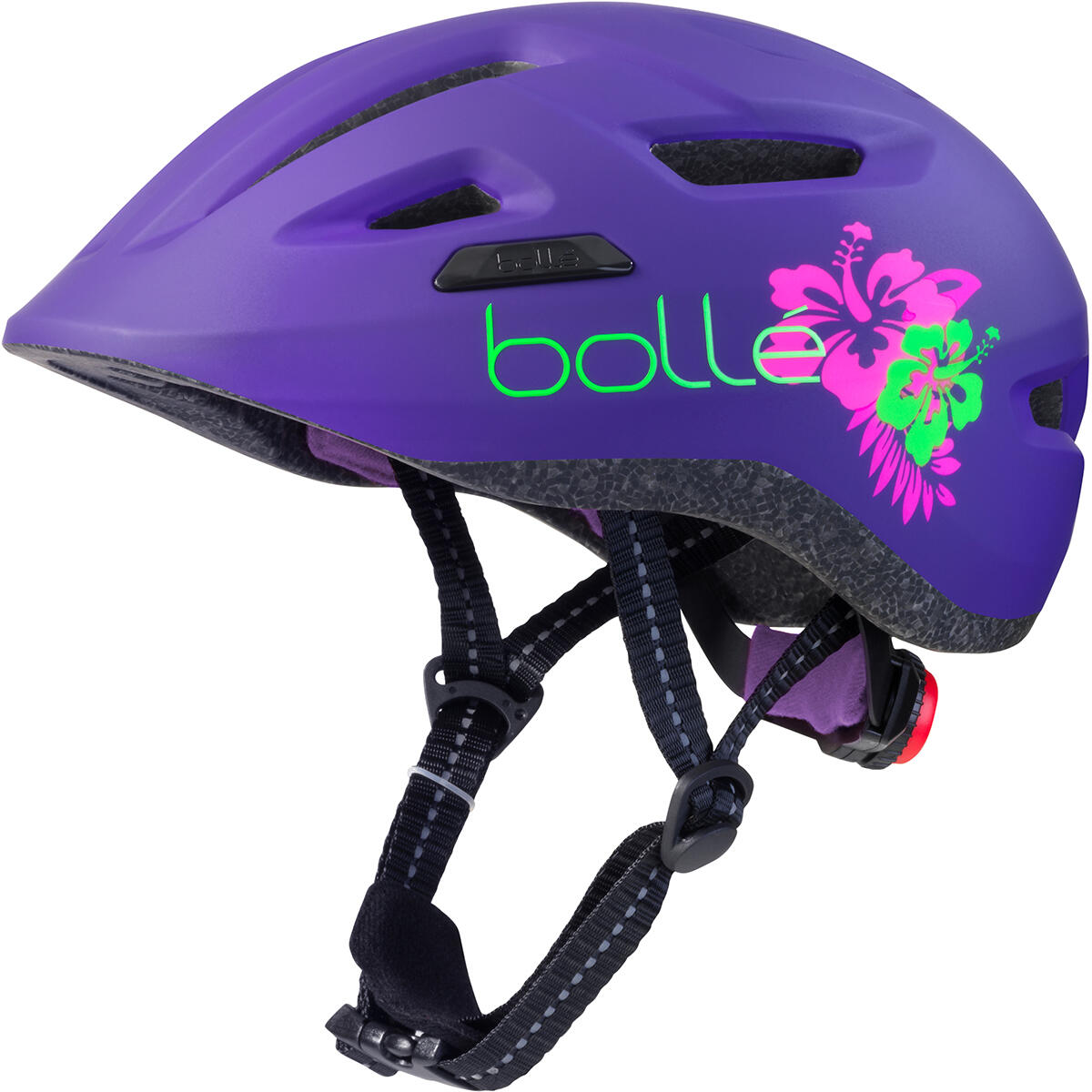 Bollé - Casque De Vélo Stance Junior Purple Flower Matte - Casque - Rose|vert|violet - 36 Xs - Decathlon
