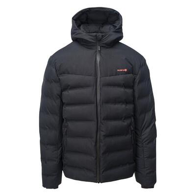 Heren zils gewatteerde jas (zwart)