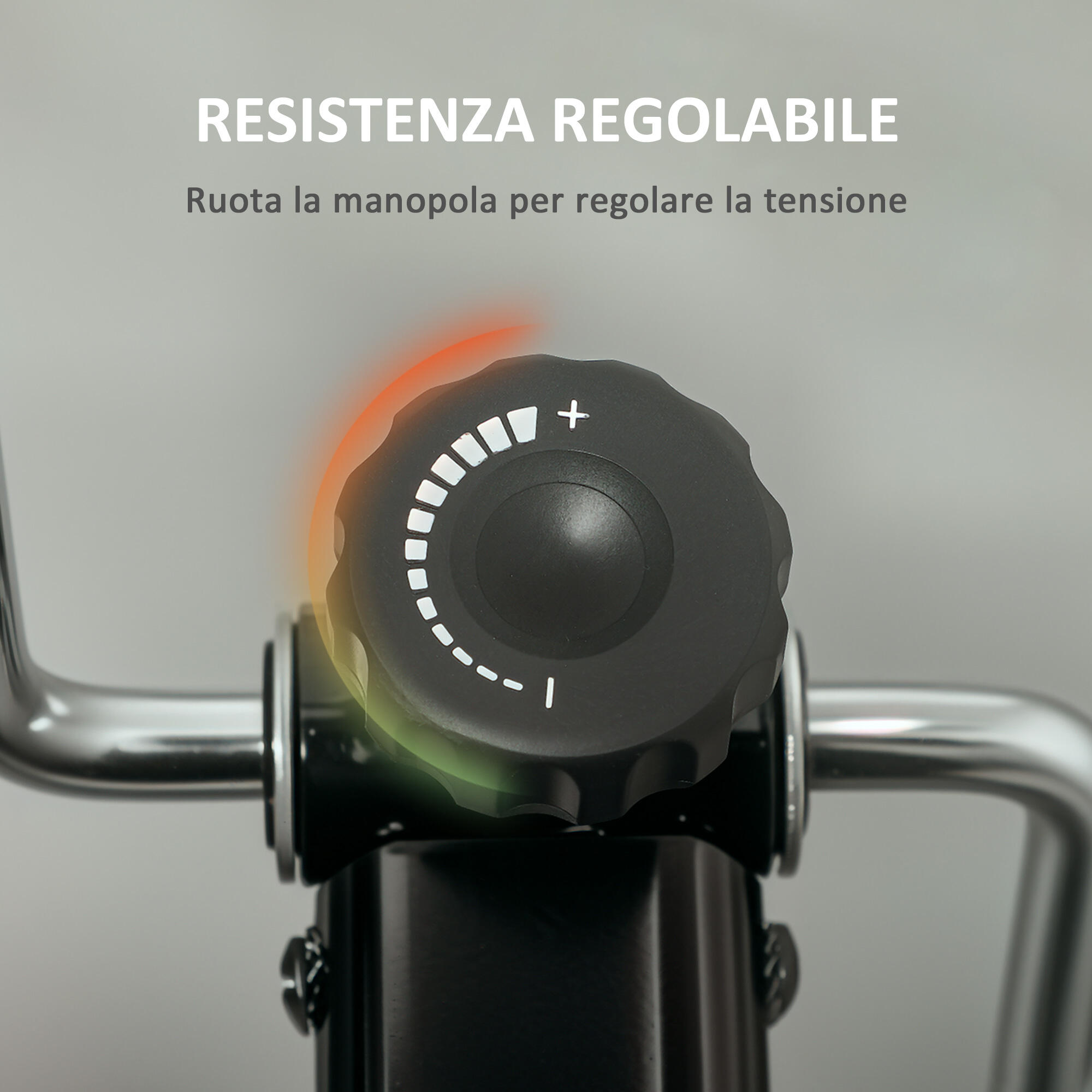SPORTNOW Cyclette Riabilitazione Pieghevole Schermo LCD e Manubrio Regolabile 5/7