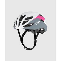 CASQUE DE CYCLISME ROUTE VOLATA BLANC-GRIS-ROSE T-S