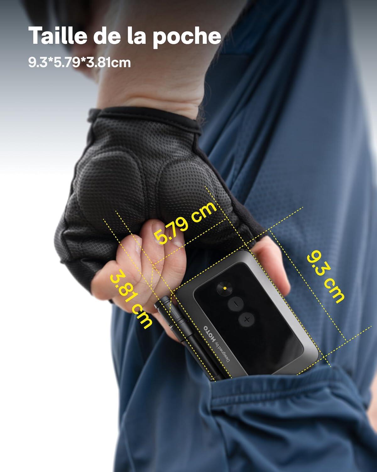 HOTO Mini Pompe à Air Portable 7/7