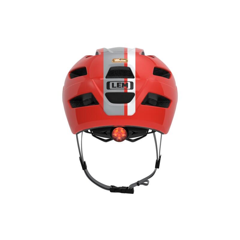 CASCO DA CICLISMO PER BAMBINI, BICICLETTA PER BAMBINI SCOUT BIANCO-ROSSO 3/3