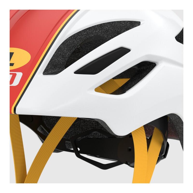 CASCO DA CICLISMO PER BAMBINI, BICICLETTA PER BAMBINI SCOUT BIANCO-ROSSO 2/3