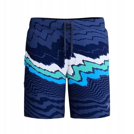Boardshort Style À Rayures Homme (Bleu Marine)