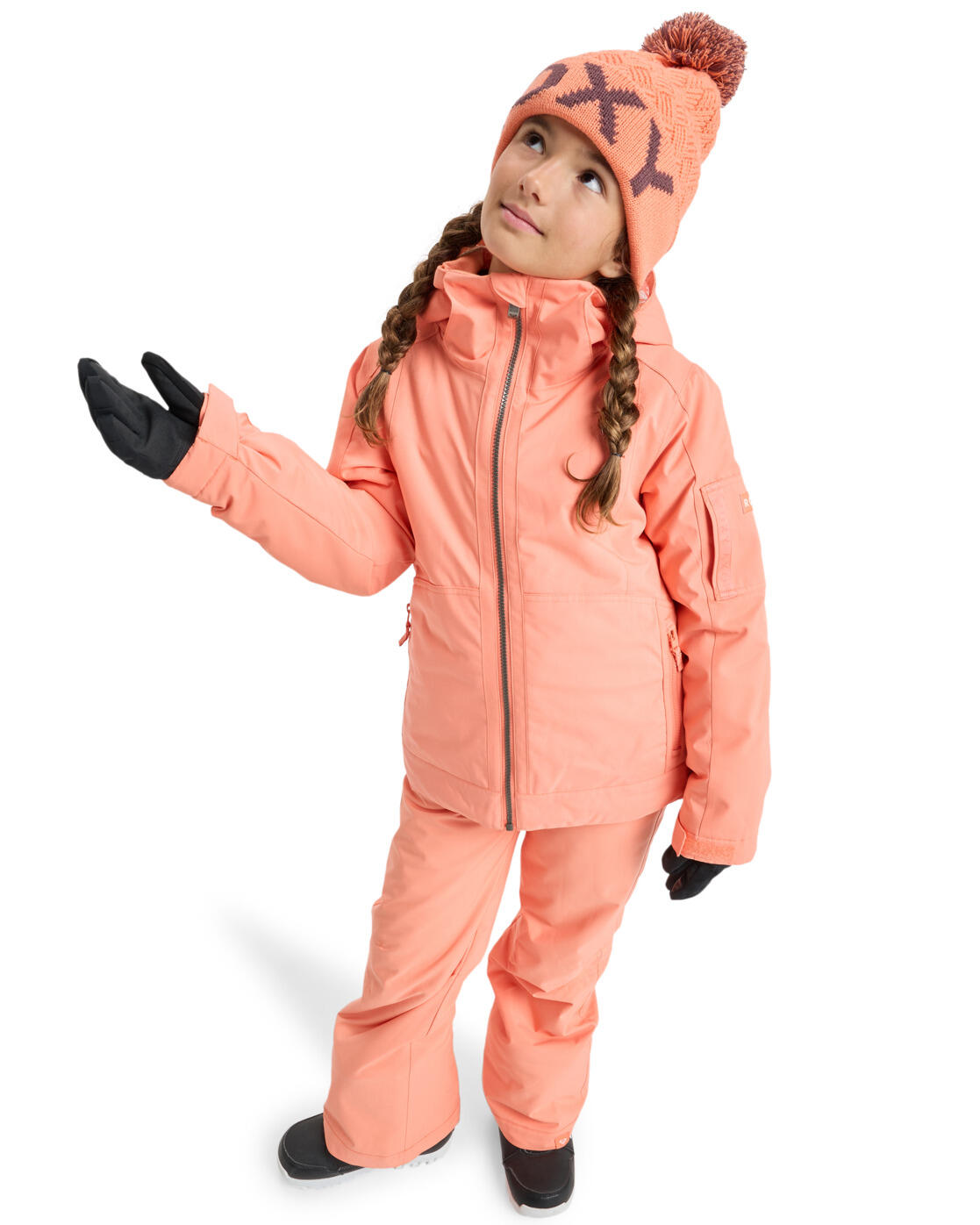 Veste de snow technique MEADE Orange Fille 3/4