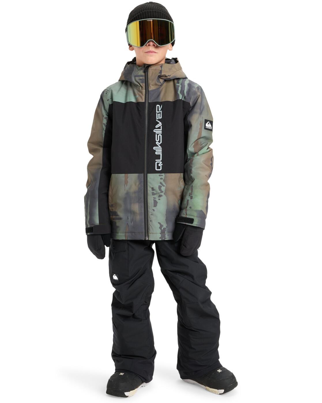 Veste de snow technique SIDE HIT BLOCK Vert Garçon 3/7