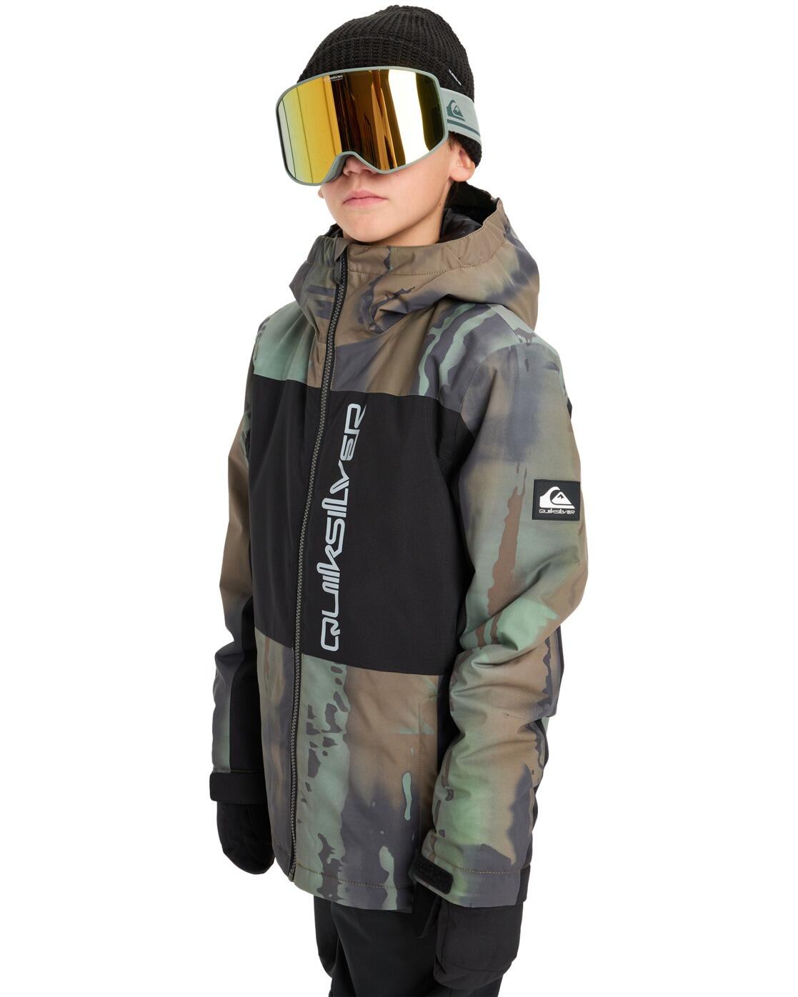 Veste de snow technique SIDE HIT BLOCK Vert Garçon 4/7