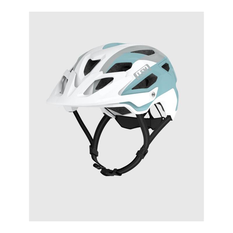 LUMA CAPACETE DE CICLISMO MTB FLOW BRANCO-AZUL T-S