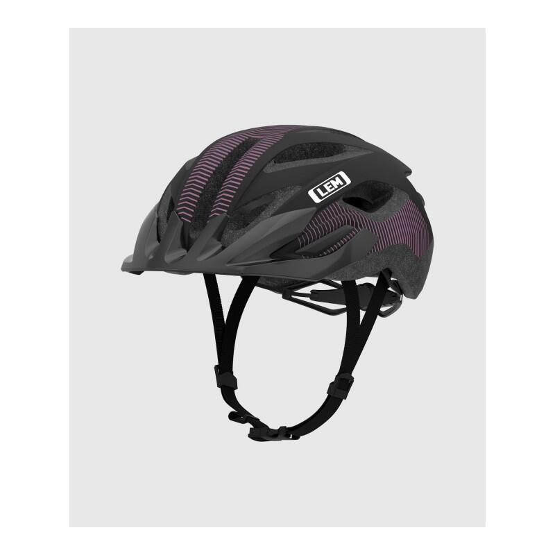 CASCO DA CICLISMO URBAN BOULEVARD VIOLA-NERO S-L LUMA Decathlon