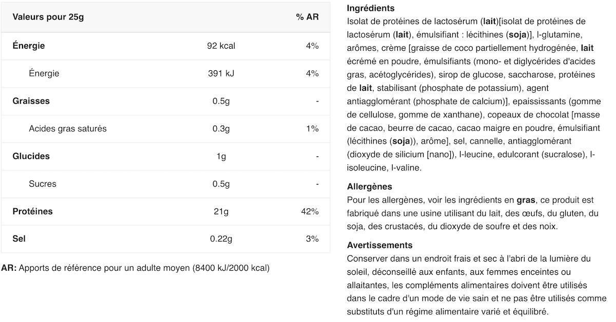 Wei-isolaat - Iso Whey Zero (454g) - Koekjes & Crème 2/5