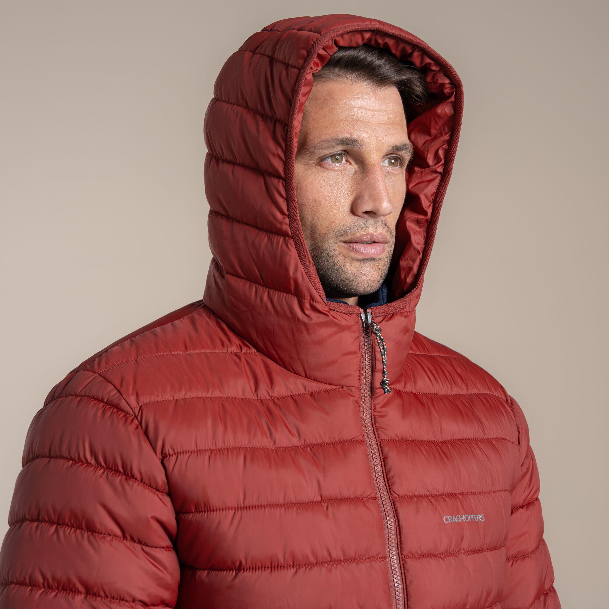 Chaqueta aislante pespunteada con capucha Compresslite para hombre 6/7