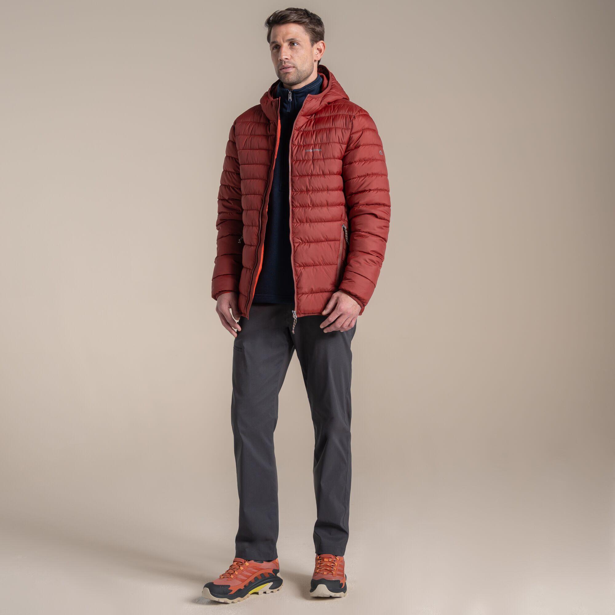 Chaqueta aislante pespunteada con capucha Compresslite para hombre 3/7