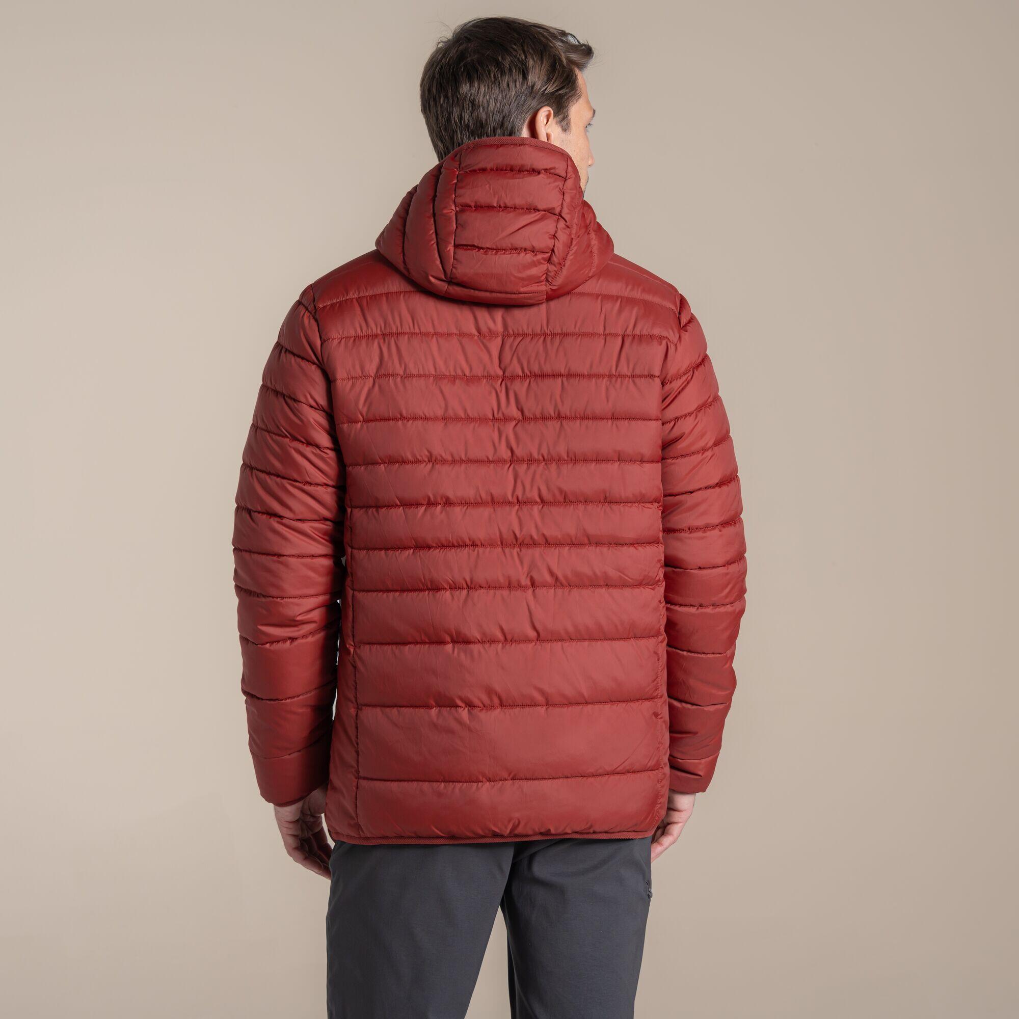 Chaqueta aislante pespunteada con capucha Compresslite para hombre 2/7