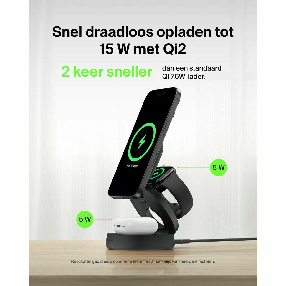 Carregador sem Fios BELKIN WIZ034KQBK Preto 3/5