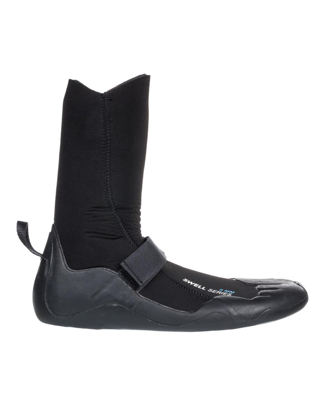 Chaussons de surf à bout rond 5MM SWELL SERIES Noir Femme 3/4