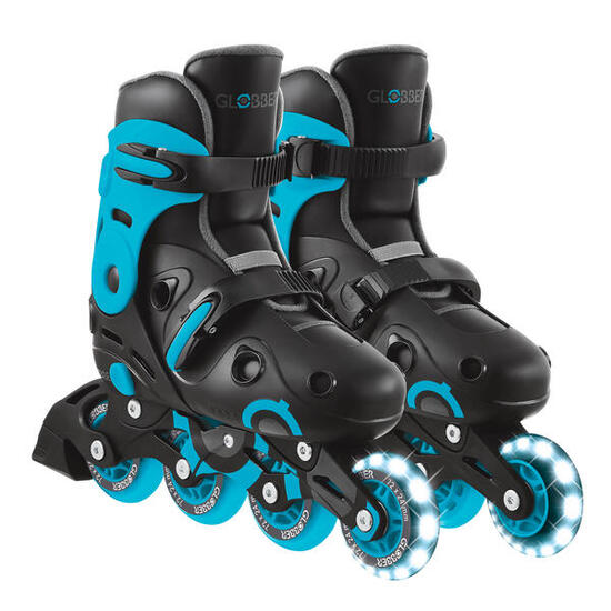Rollers GO SKATES 2EN1 taille 34 à 37 - Noir-Bleu