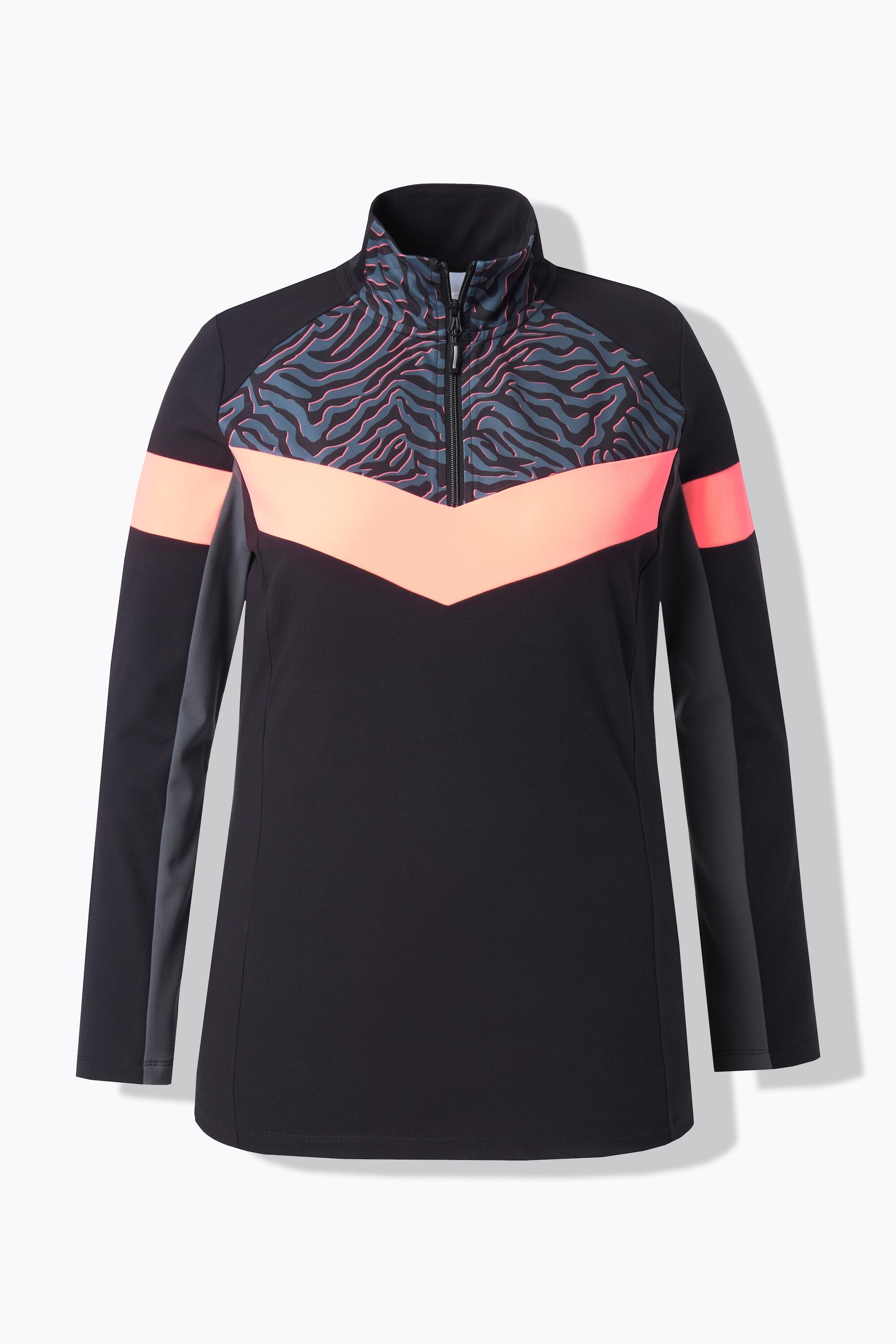 Dames Functioneel troyershirt Slim opstaande kraag lange mouwen gerecycled 6/6