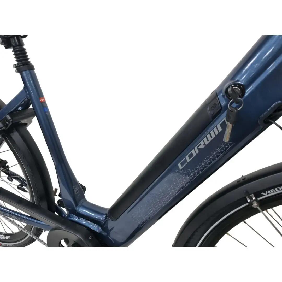 Corwin 28426 elektrische fiets - 28 inch, middenmotor, maat L, blauw 4/7