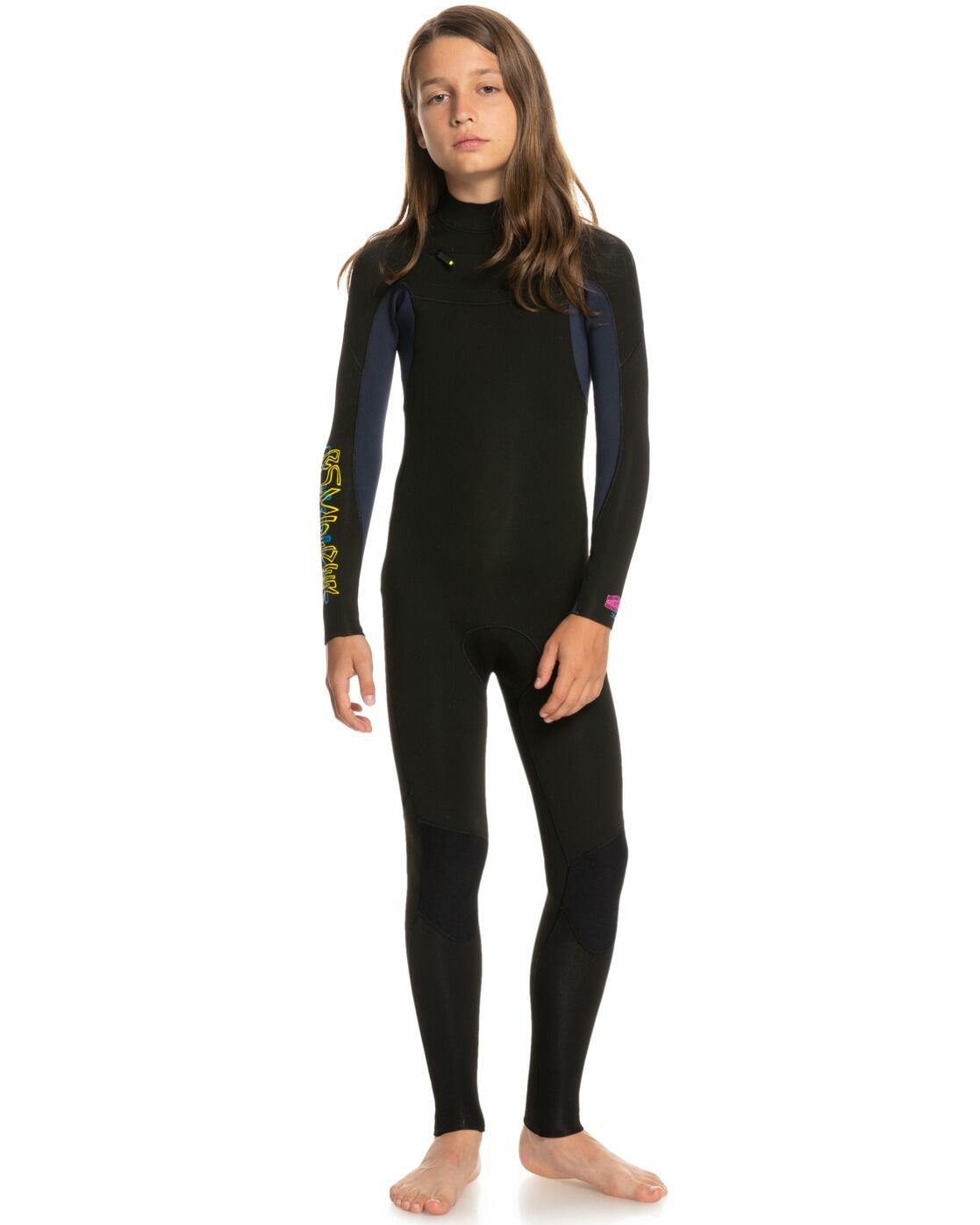 Combinaison de surf zip poitrine 3/2MM EVERYDAY SESSIONS Multicolore Garçon 4/4