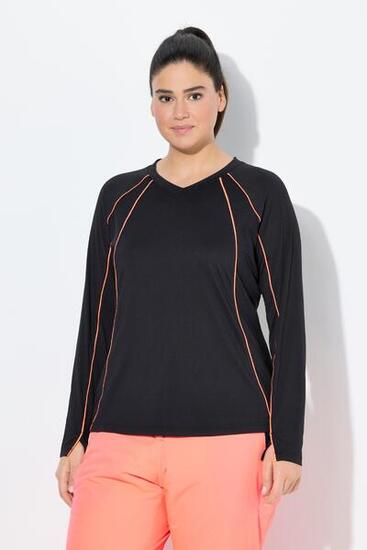 Damen Funktionsshirt LSF 50+ Slim V-Ausschnitt Langarm