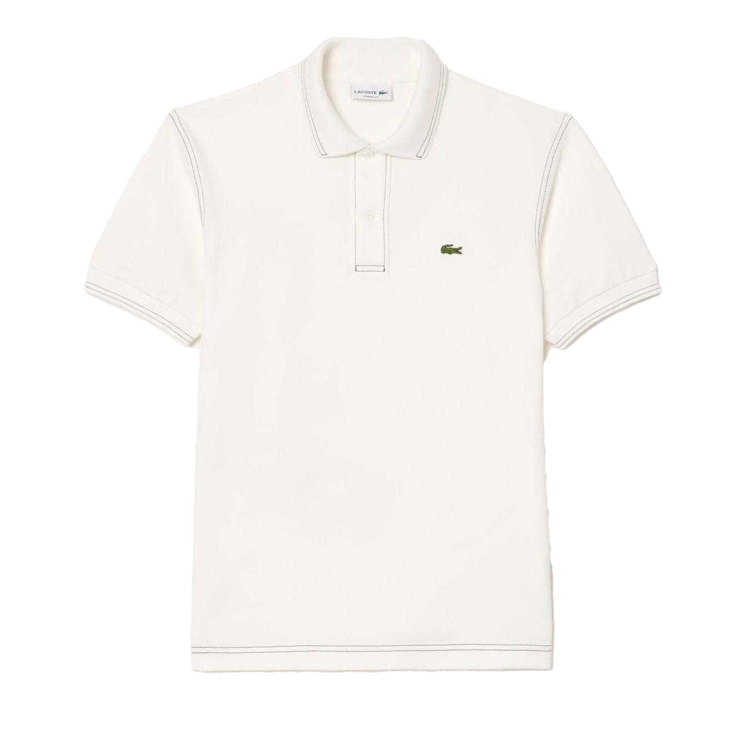 LACOSTE Mens L.12.12 Pique Heavyweight Classic Polo Shirt (White)