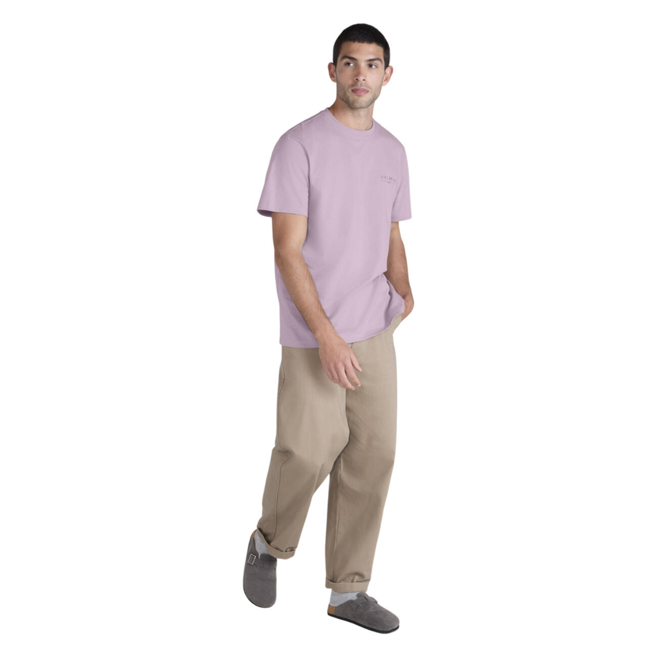 "Chase" TShirt für Herren Dunkelrosa 3/4