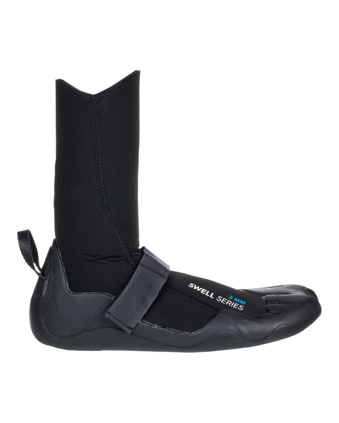 Chaussons de surf à bout rond 3MM SWELL SERIES Noir Femme 3/4
